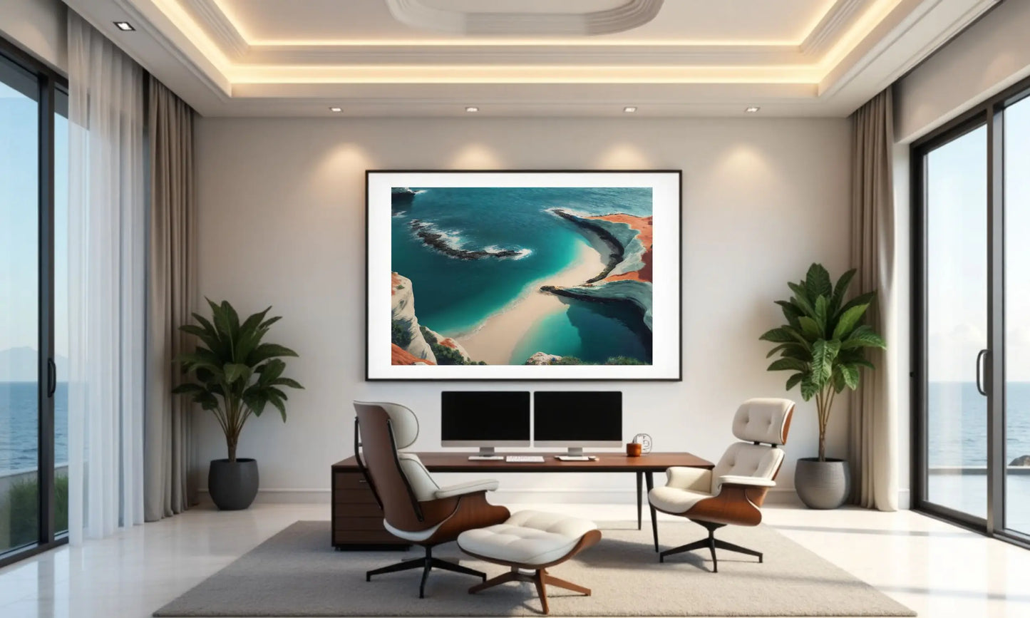 Echoes of the Soul – Coastal Art Print for Serene, Mindful Interiors