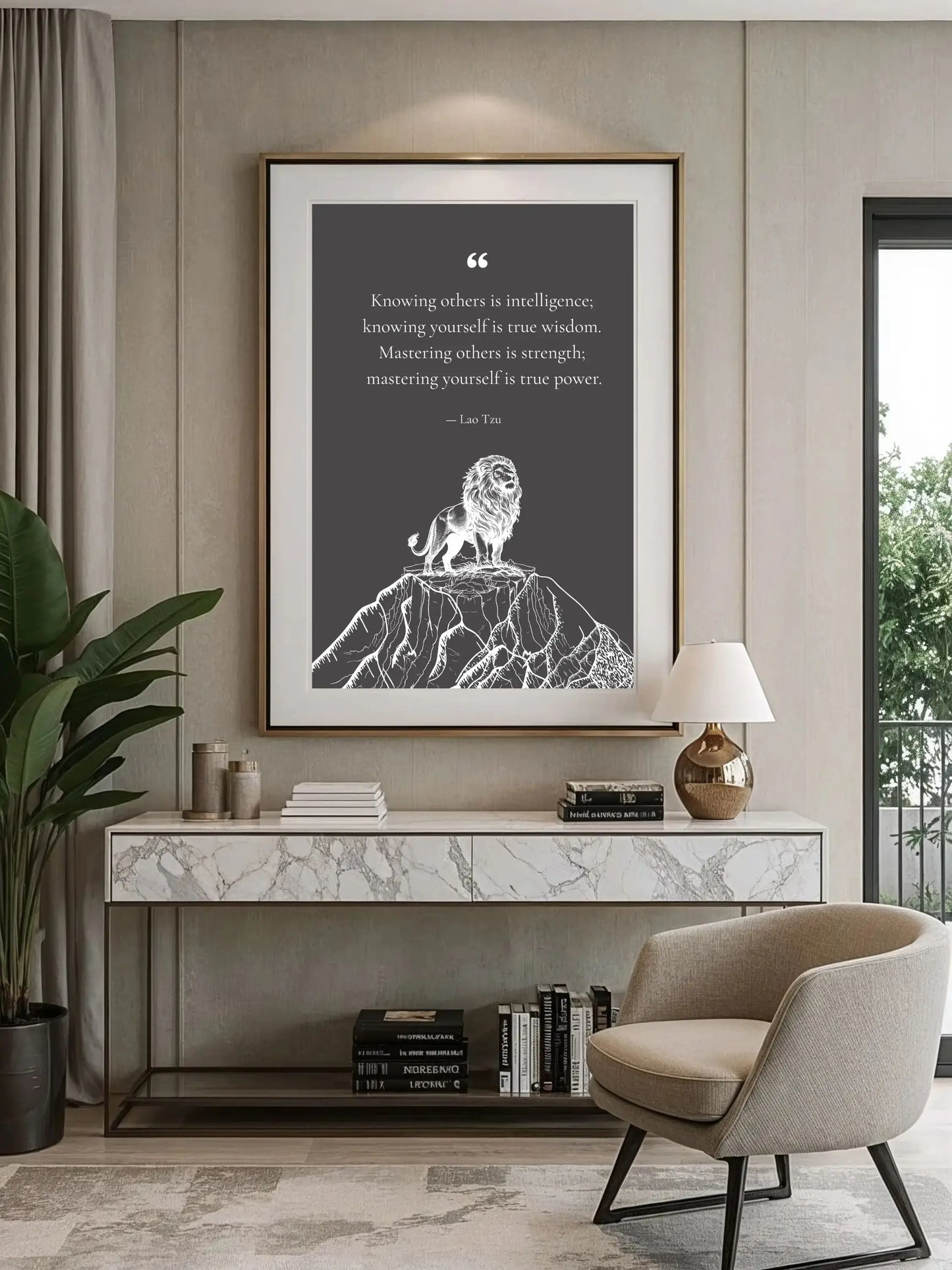 Lao Tzu Quote Print – "Knowing Yourself Is True Wisdom" | Spiritual Wall Art