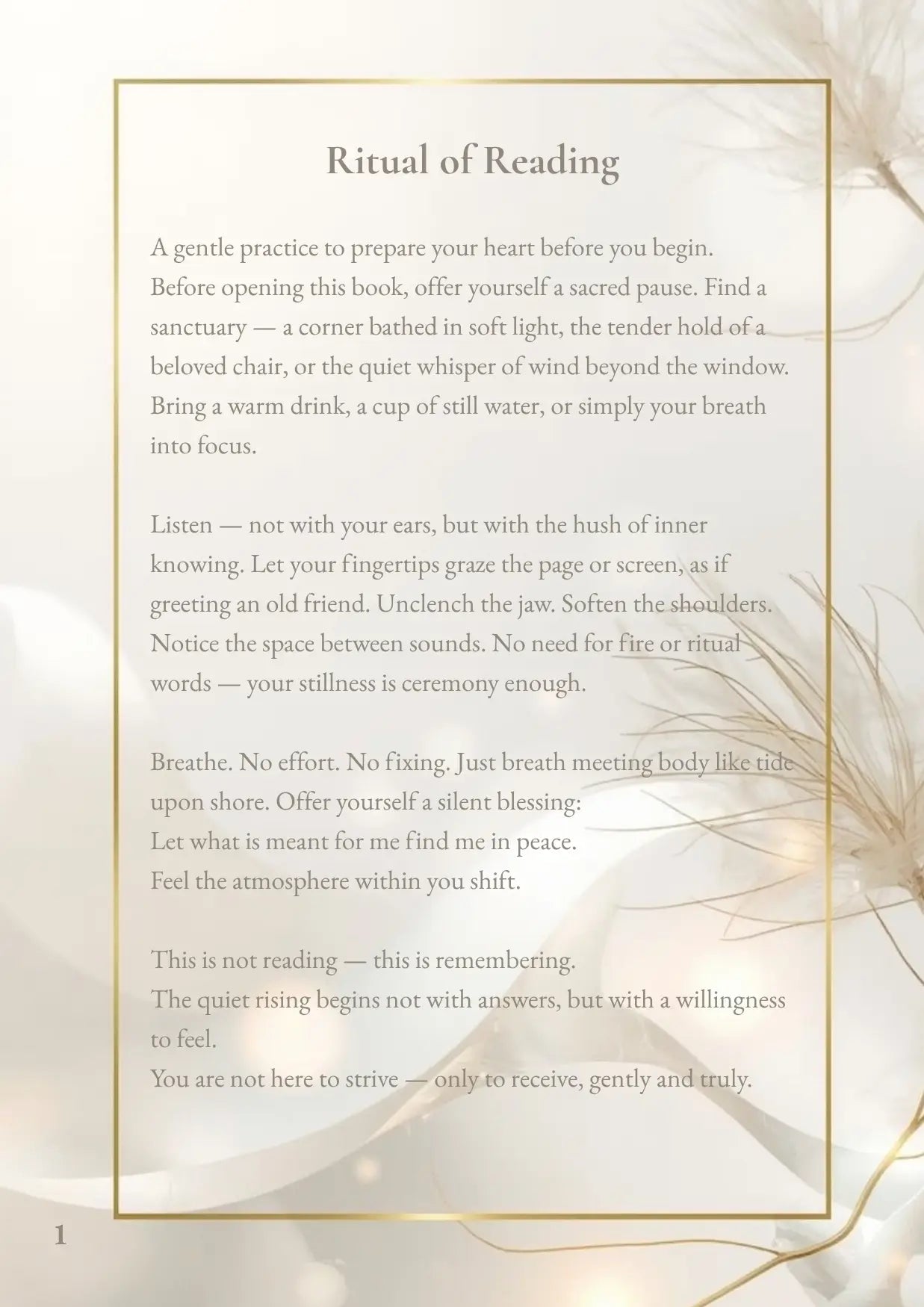 The Quiet Rising – 17-Page Digital Guide for Grounding & Inner Balance