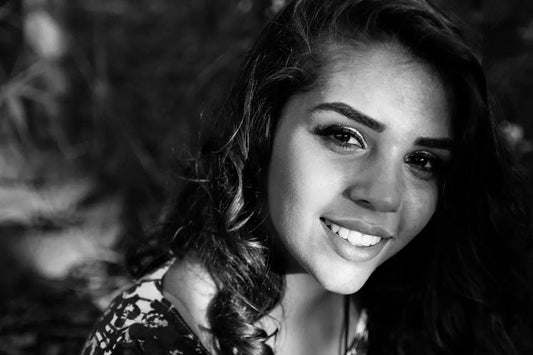 woman with beautiful white teeth