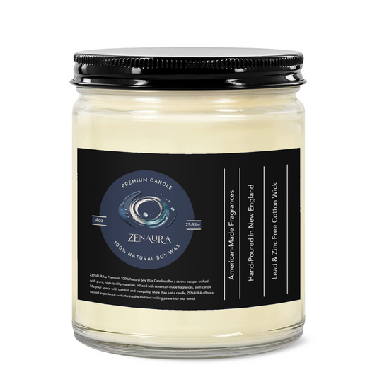 Serenity in the Glow – 4oz Clear Soy Wax Candle