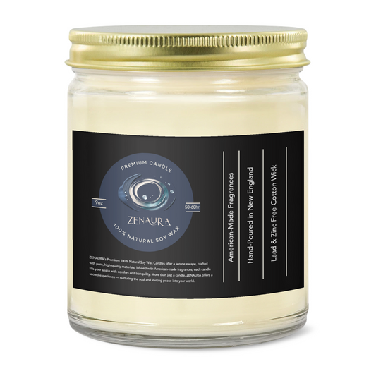 Serenity in the Glow – 9oz Clear Soy Wax Candle