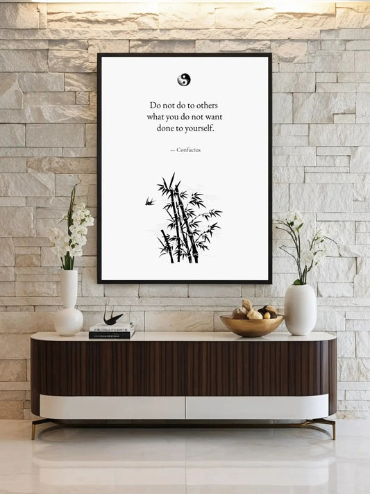 Confucius Quote Print – "Do Not Do to Others What You Do Not Want" | Mindful Wall Art