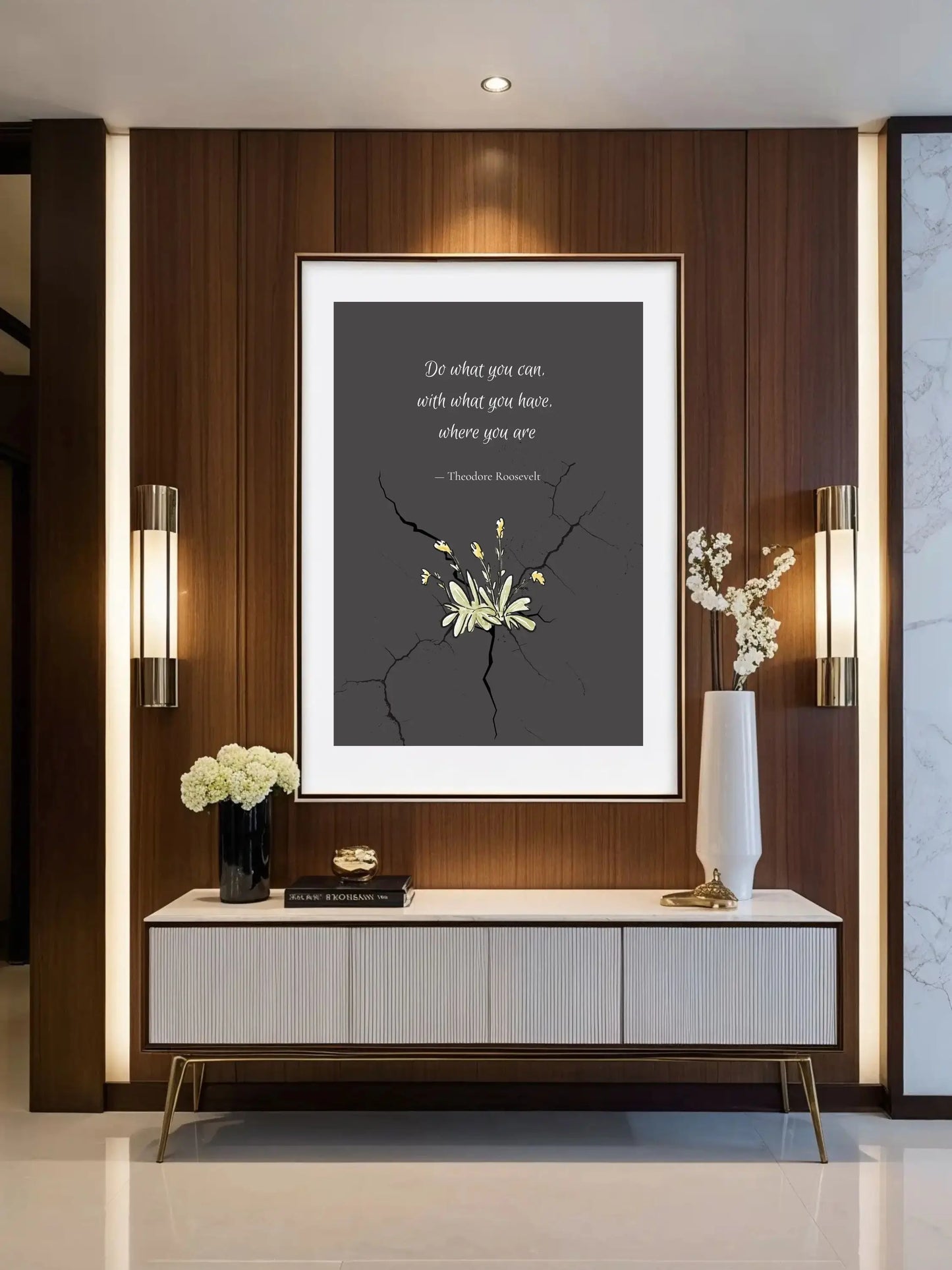 Theodore Roosevelt Quote Print – “Do What You Can” | Mindful Wall Art