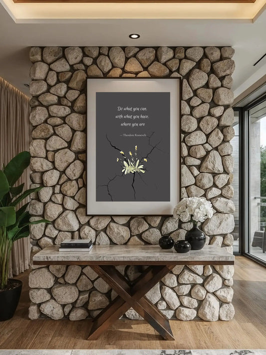 Theodore Roosevelt Quote Print – “Do What You Can” | Mindful Wall Art