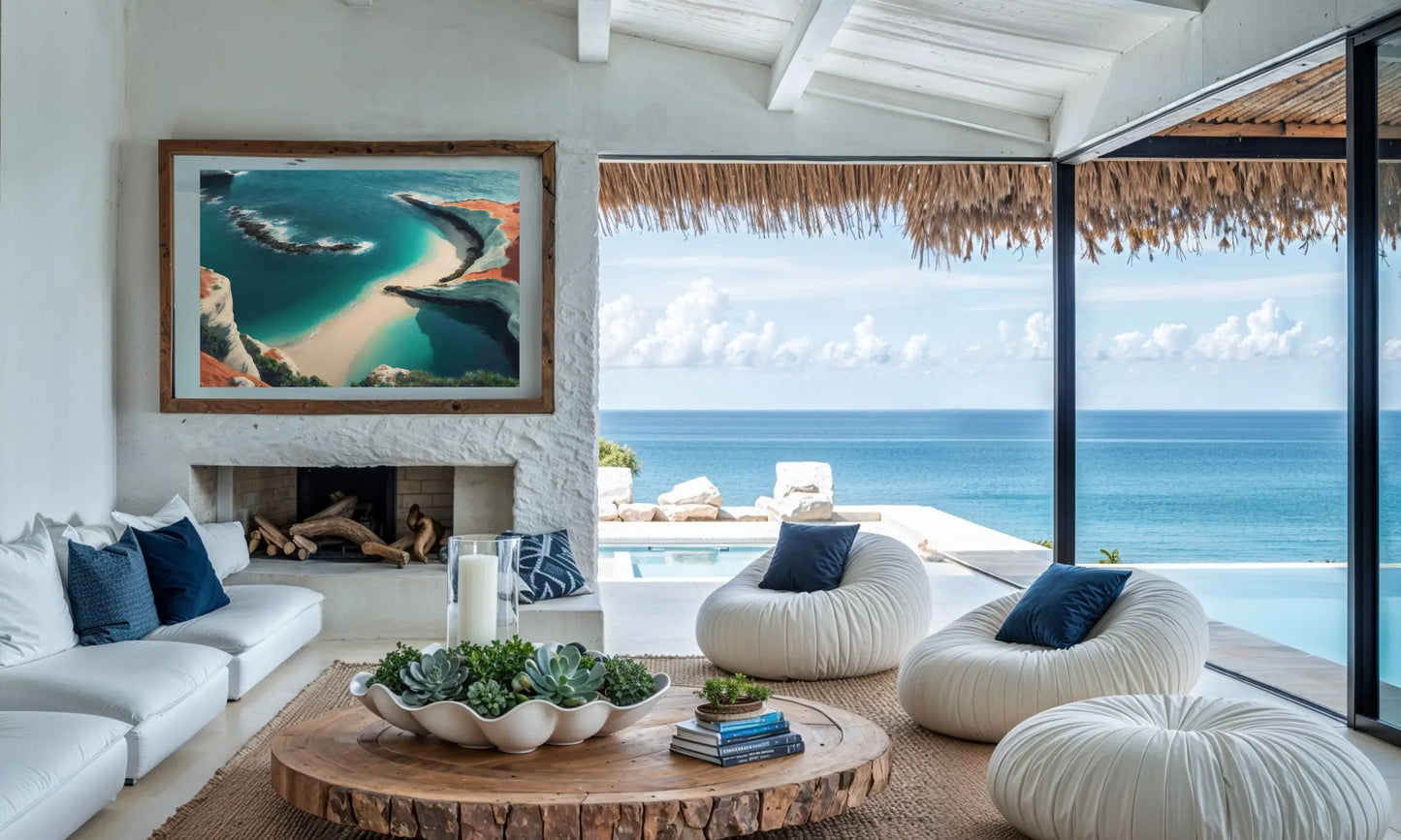 Echoes of the Soul – Coastal Art Print for Serene, Mindful Interiors