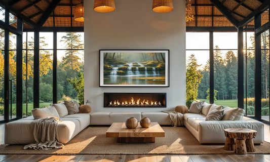 Sanctuary Flow – Waterfall Art Print for Mindful Interiors