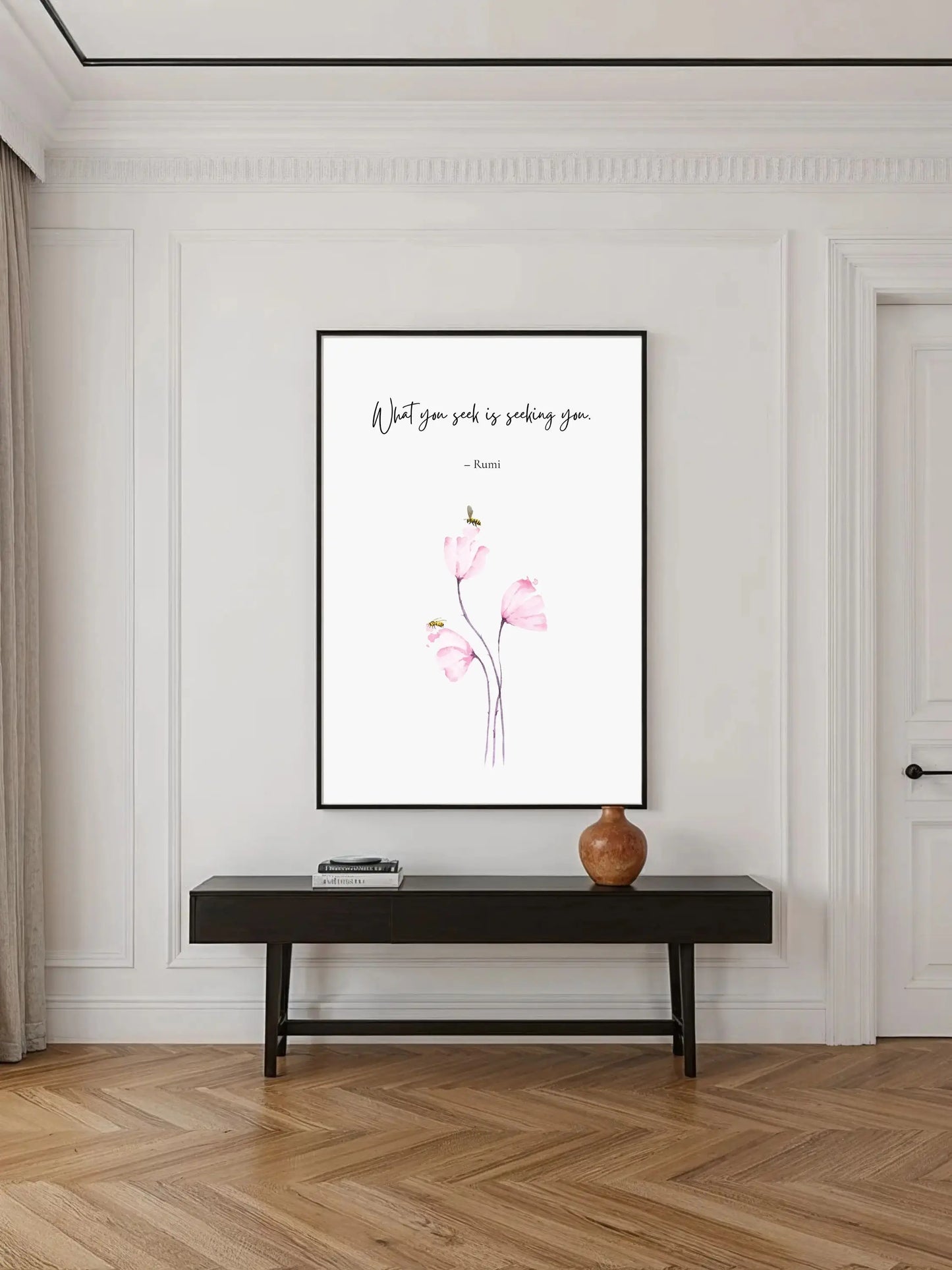 Rumi Quote Print – “What You Seek Is Seeking You” | Spiritual Wall Art