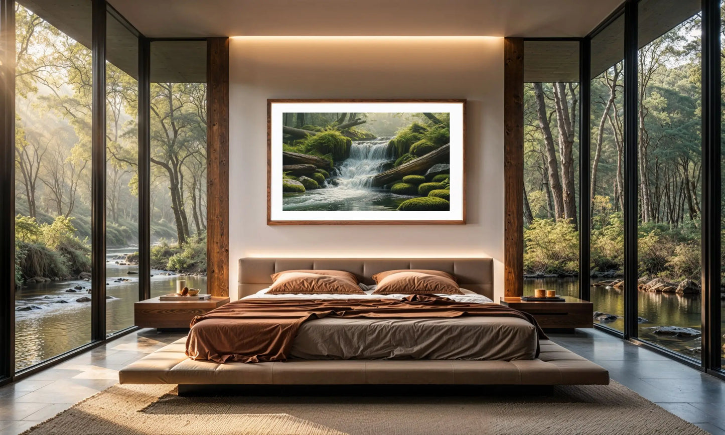 Whispers of the Forest Stream – Tranquil Nature Art Print